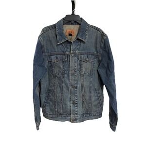 GAP 1969 mens women's jeans DENIM JACKET COAT size LARGE cotton classic EUC A12